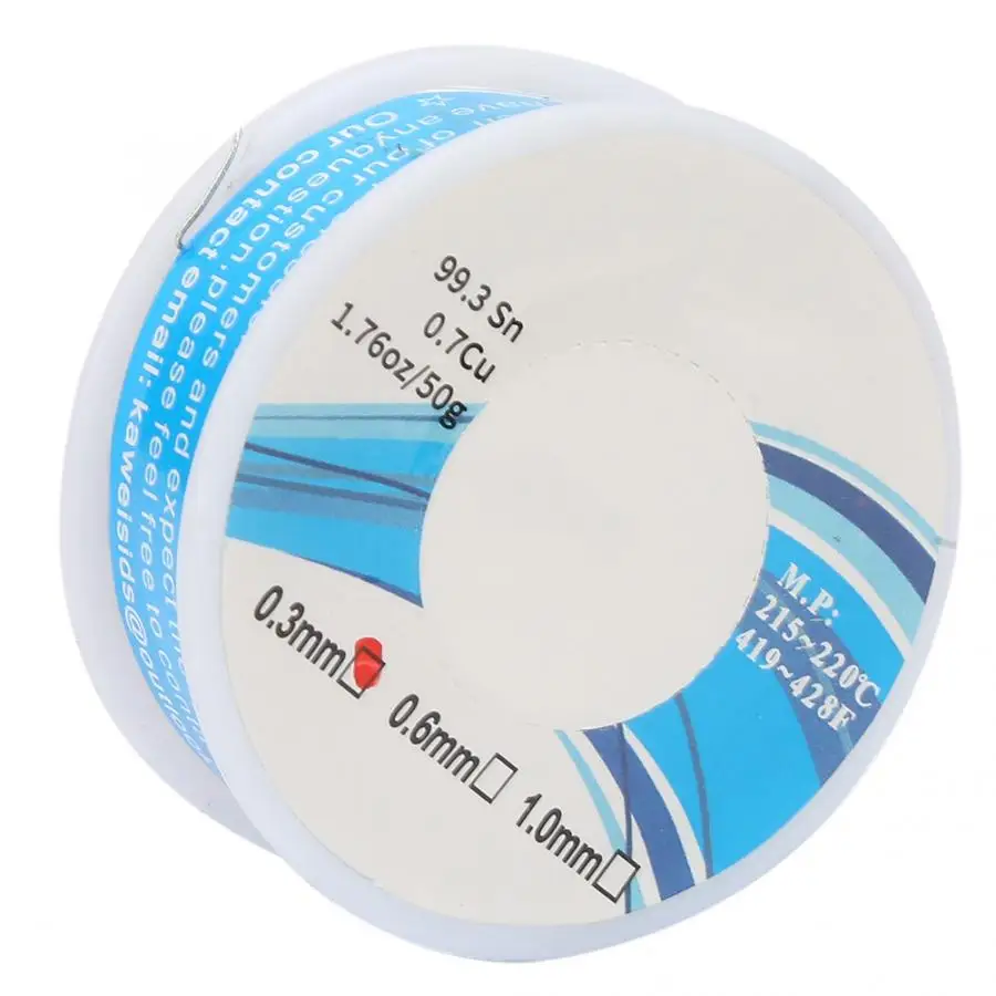 1PC Desoldering wire Welding accessories 0.3mm 50g High Quality Environmental Lead Free Solder Wire Wielding Tool Accessory
