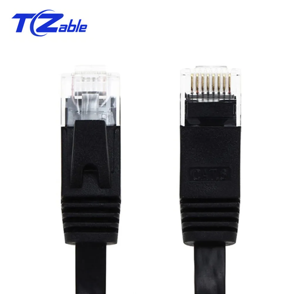 Плоский Ethernet Кабель CAT6 RJ45 витая пара 1 м 2 3 10 20 компьютерный сетевой кабель Cat6 для