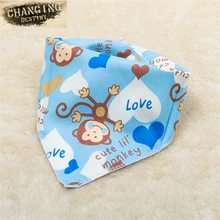 0 To 3 Years Old Baby’s Bibs Microfiber Cloth Triangle Cartoon Double Suction Baby Drool Towel Maternal and Child Supplies