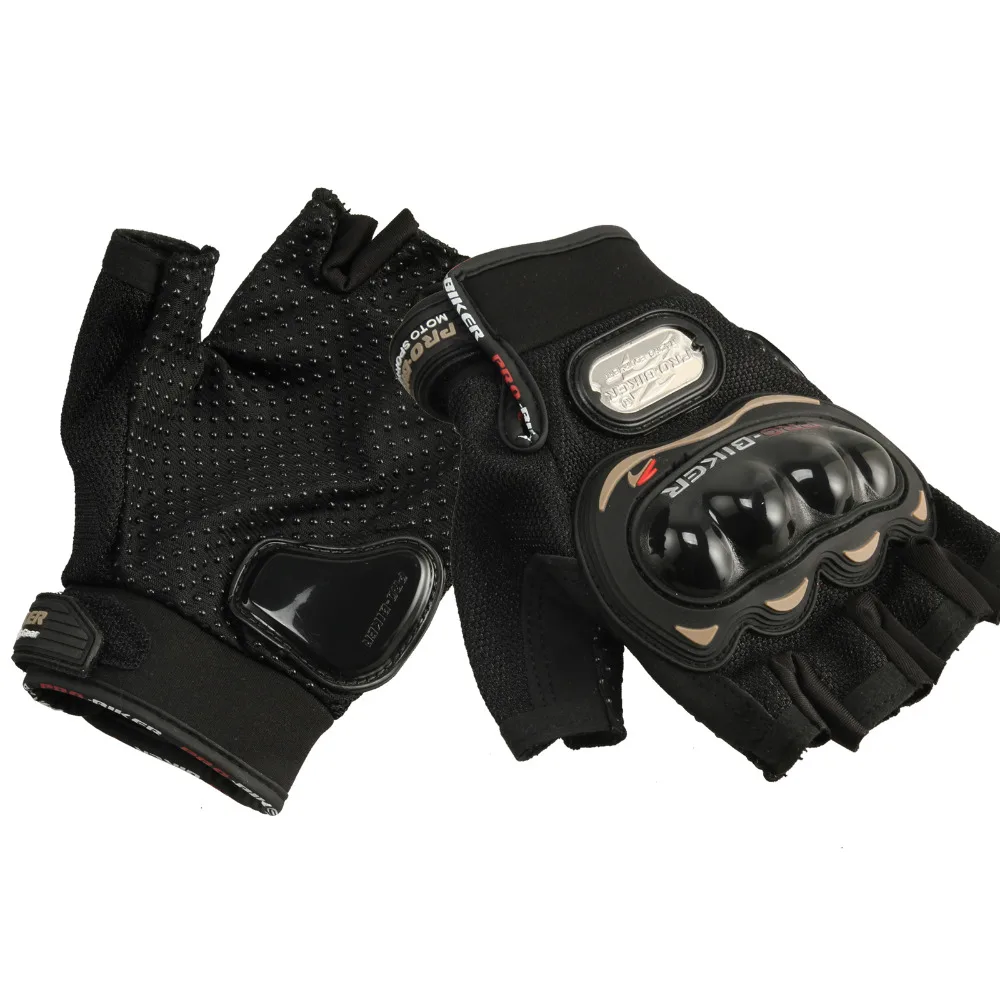 PRO BIKER Half Finger Motorcycle Gloves Winter Summer Leather Luvas Para Moto/MTB Electric Car