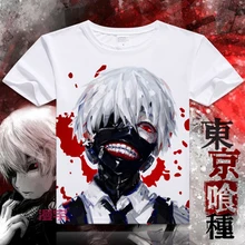 Tokio Ghoul Camiseta de Manga Corta New Japan Anime Cosplay Kaneki Ken Hombres Mujeres Camiseta Camiseta Impresa Algodón Transpirable