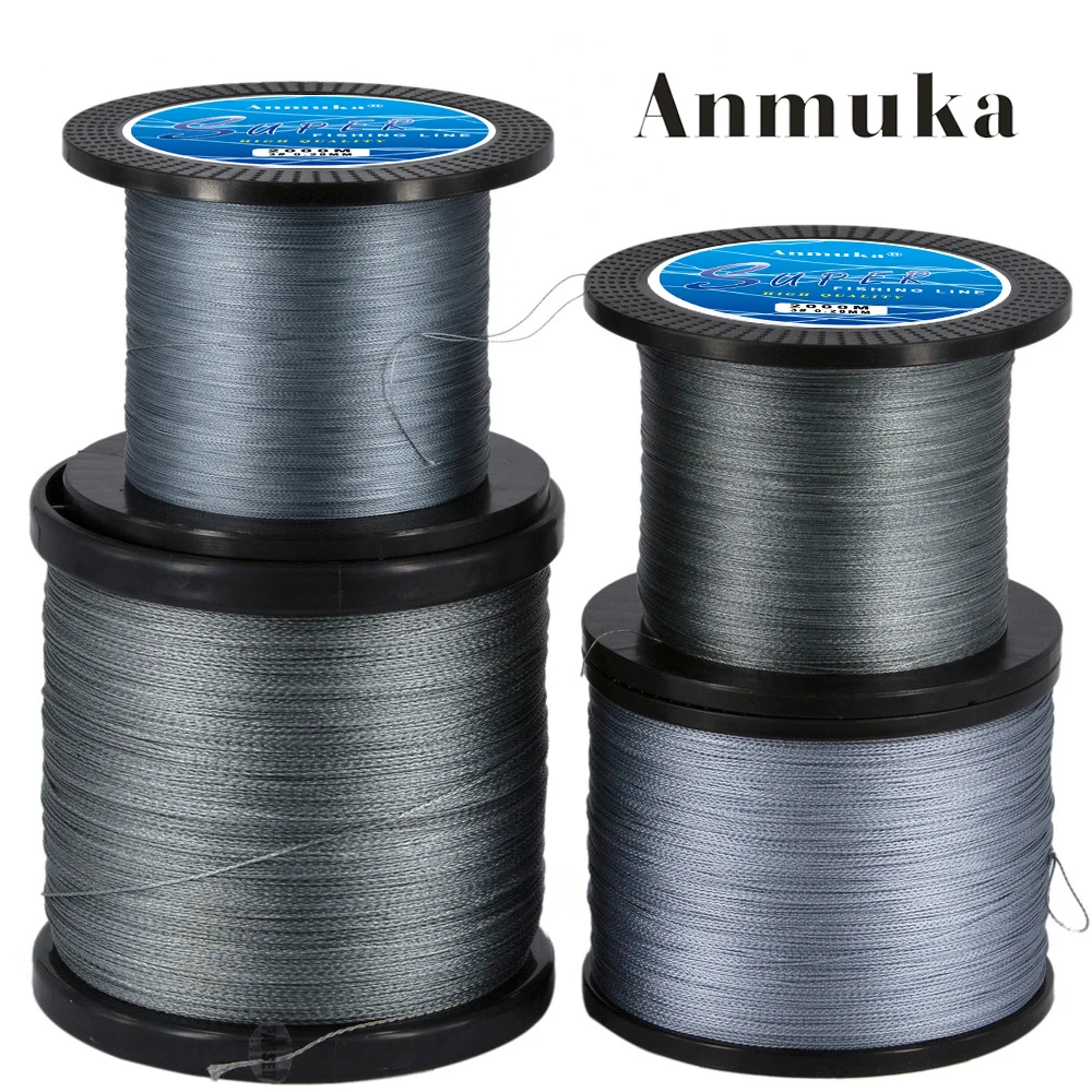 

Anmuka 2000m Super 4 Strands Braid Line Green PE Multifilament Saltwater Fishing Super Strong Carp Braided Fishing Gear