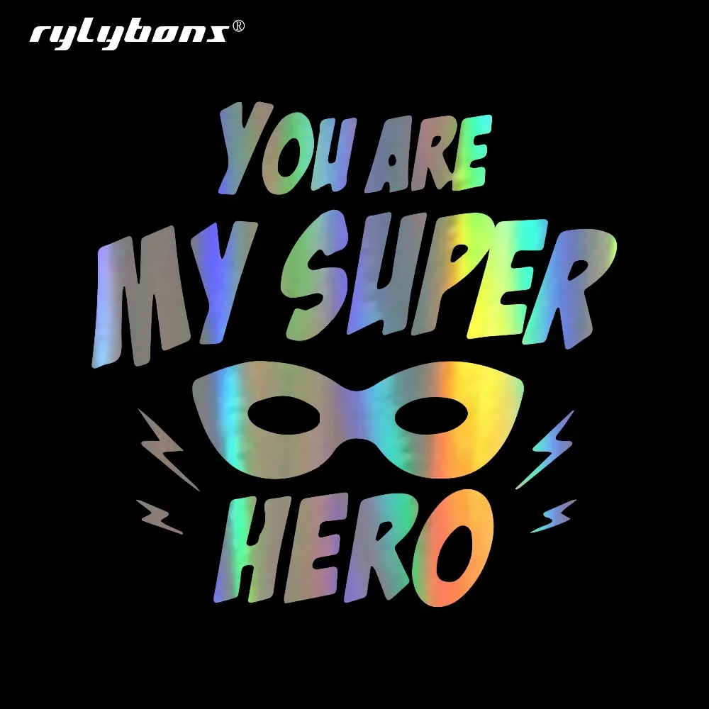 Rylybons You Are My Superhero Stickers and Decal Car-Styling for Car Accessories on Windows Wall Body Full Sticker | Автомобили и