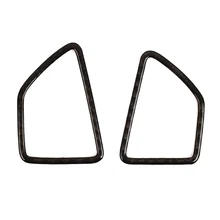 2 шт. наклейки из углеродного волокна A/C рамка на выходе украшения A/C рамка на выходе самоклеящаяся отделка A/C рамка на выходе наклейки Черный