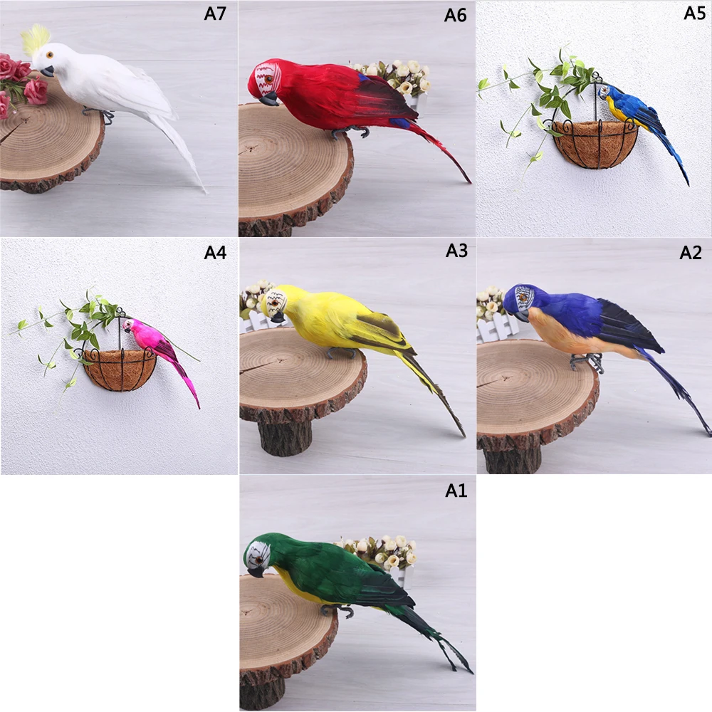 Ультра легкие попугаи с реальными перьями/гибкие ноги сад Моделирование реквизит птица креативный ультра легкий