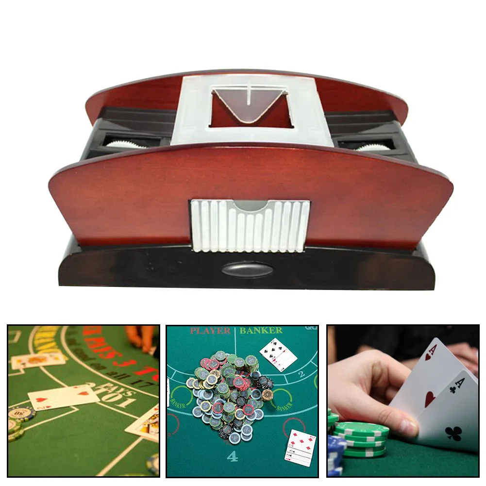 Игральная карта автоматическая пластиковая карточка Shuffler 1-2 Deck Poker Sorter Mixer Machine вечерние вечеринок развлечения