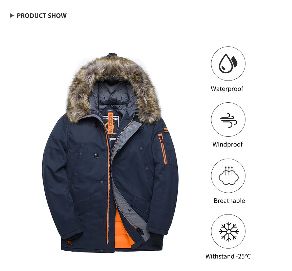 parka rússia homem casaco de inverno pele