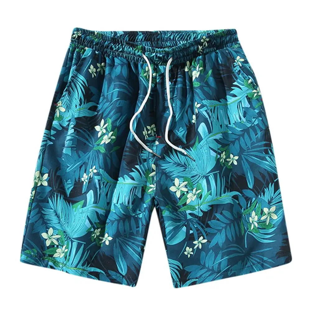 Высокое качество Привлекательные мужские уличные летние шорты с завязками и принтом s с боковыми карманами из полиэстера Homme Hombre одежда N20