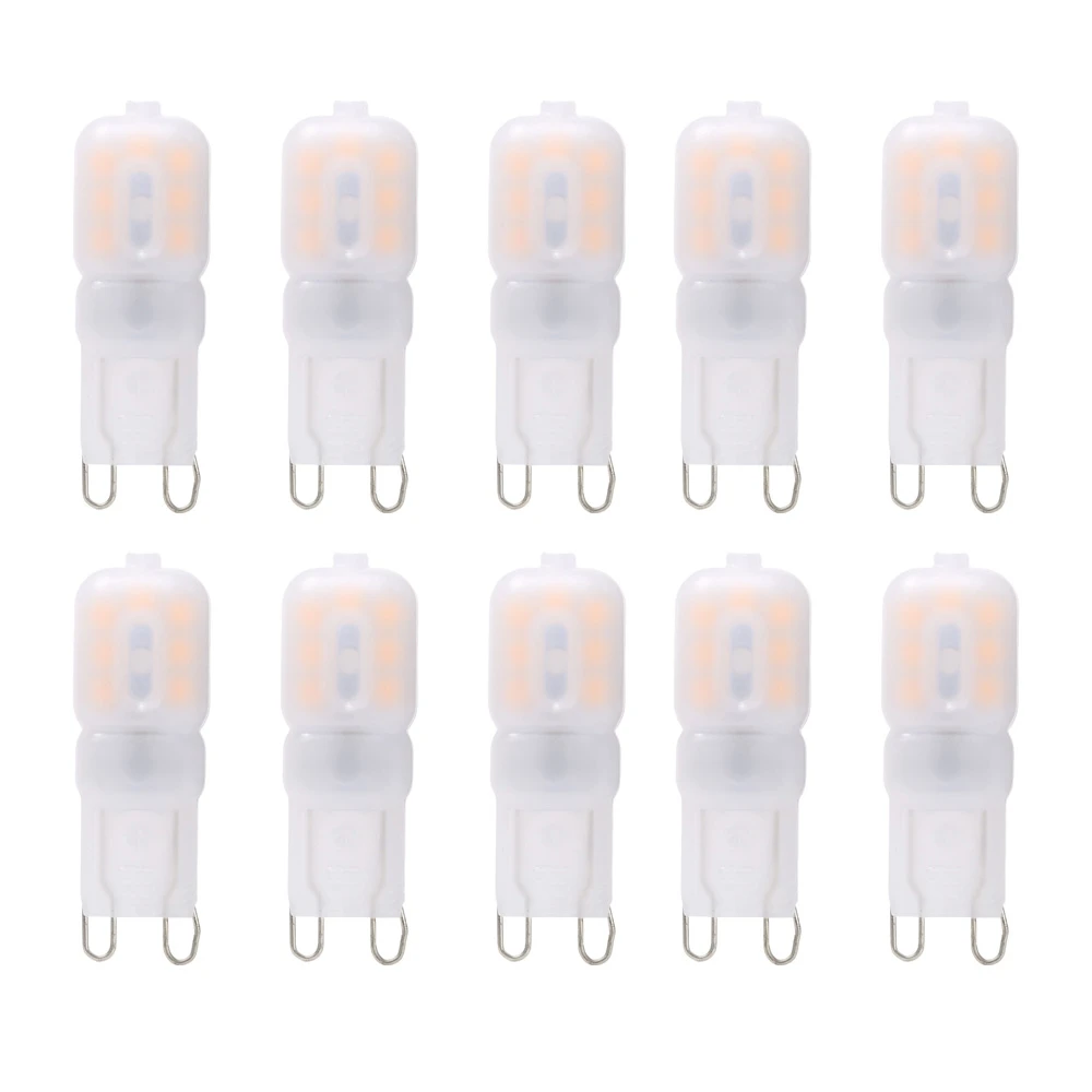

Lightme 10PCS G9 AC 220V 2W SMD 2835 LED Bulb with 14 LEDs