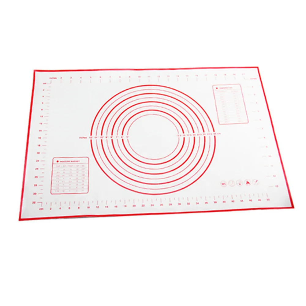 Складной антипригарный силиконовый коврик для выпечки 40*60 см, коврик для замеса теста, лоток для выпечки, внутренний вкладыш, Скалка, кухонные инструменты для приготовления пищи