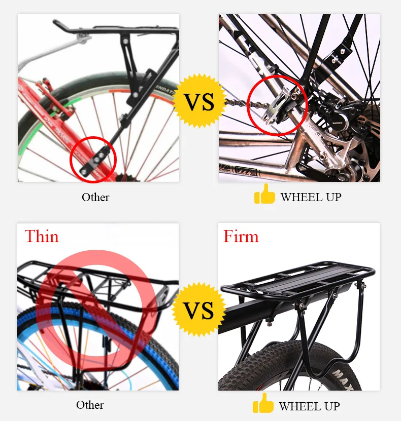 Perfect Aluminum Alloy Bike Racks Bicycle Rear Carrier Quick Release Luggage Multipurpose Bicycle Shelf 75Kg Bike Fenders D0257 6 Perfect Aluminum Alloy Bike Racks Bicycle Rear Carrier Quick Release Luggage Multipurpose Bicycle Shelf 75Kg Bike Fenders D0257 6