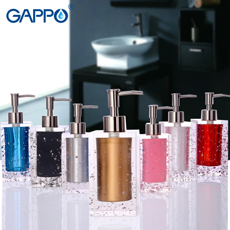 

GAPPO liquid soap dispensers resin soap pump imported resin Bottles Bath Bathroom accessories soap dispensers bottles