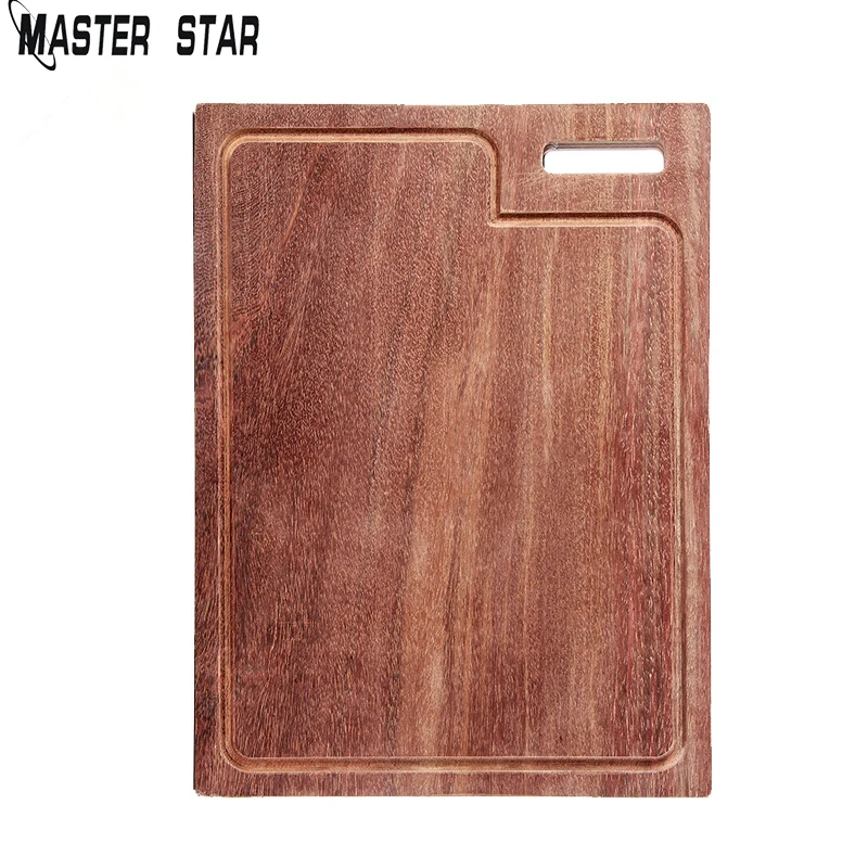 Master Star Mahogany Chopping Board Kitchen Pizza Plate Solid Wood Without Glue | Дом и сад