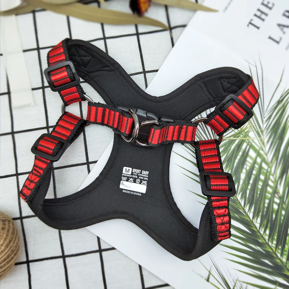 No-pull Sport Reflective Dog Harness For Medium Large Dogs Pitbull Bulldog Outdoor Dog Training Walking Harnesses Safety Vest