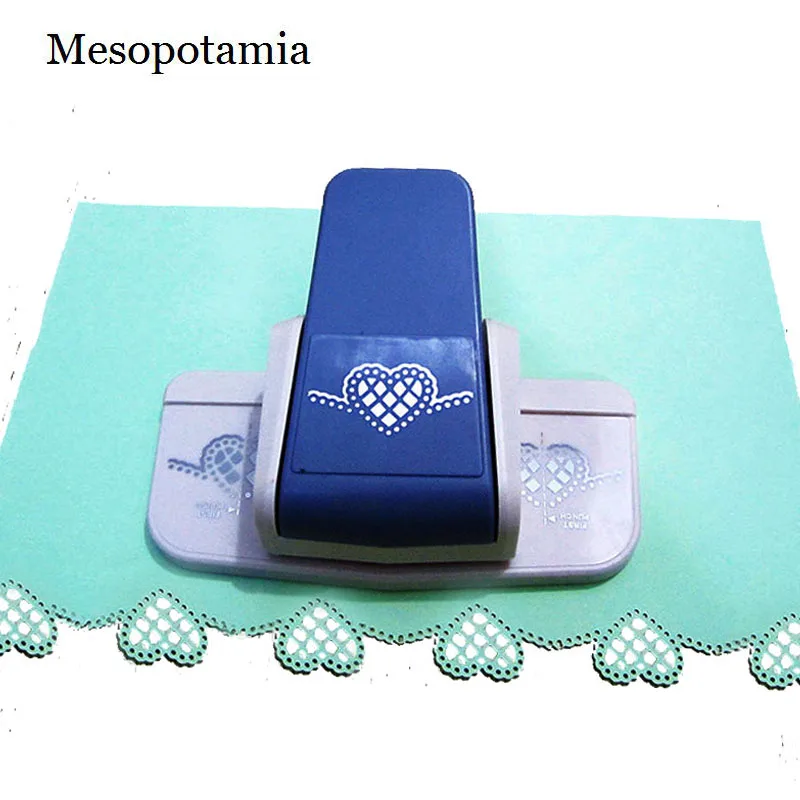 

DIY Scrapbooking Hollow Love Heart Big Embossers Printing Cutter Blue Embossing Machine Punch Scrapbooking Kids Craft Embossers