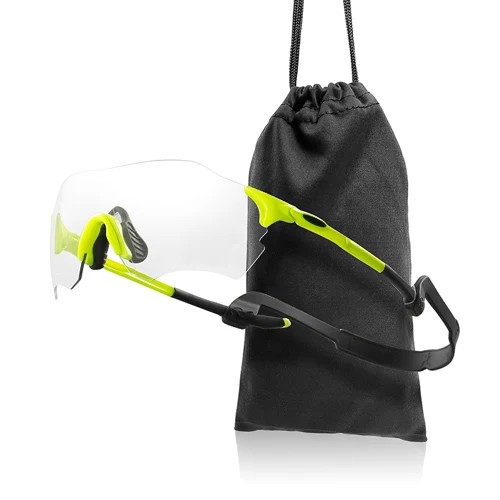 P4 green with bag Фотохромные велосипедные солнцезащитные очки для мужчин и женщин MTB спортивные очки уф велосипедные очки линзы обесцвечивание велосипед очки близорукость вариант - Цвет: P4 green with bag