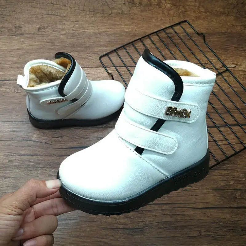 

Children's snow boots girls cotton shoes 2018 new winter cotton shoes soft bottom non-slip thick warm boys snow boots Tree Wrass
