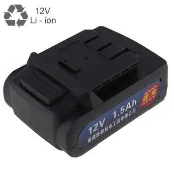 

Flat Push Type Universal 12V Max 3 x 1500mAh Li-ion Rechargeable Battery for Electric Drill / Electric Screw Driver