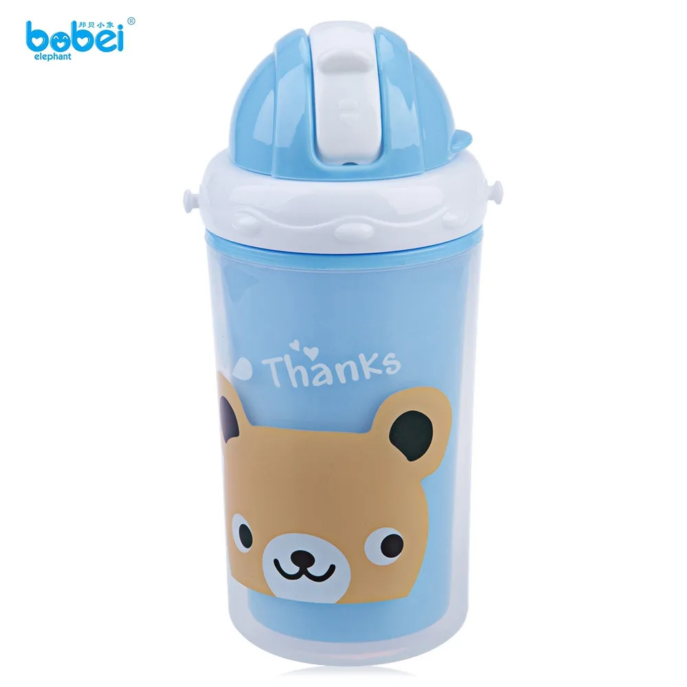 Bobei Cute Kids Double Layer Heat Insulation Water Bottle Cartoon Cup School Water Bottles Kettle Shaker water milk bottles0