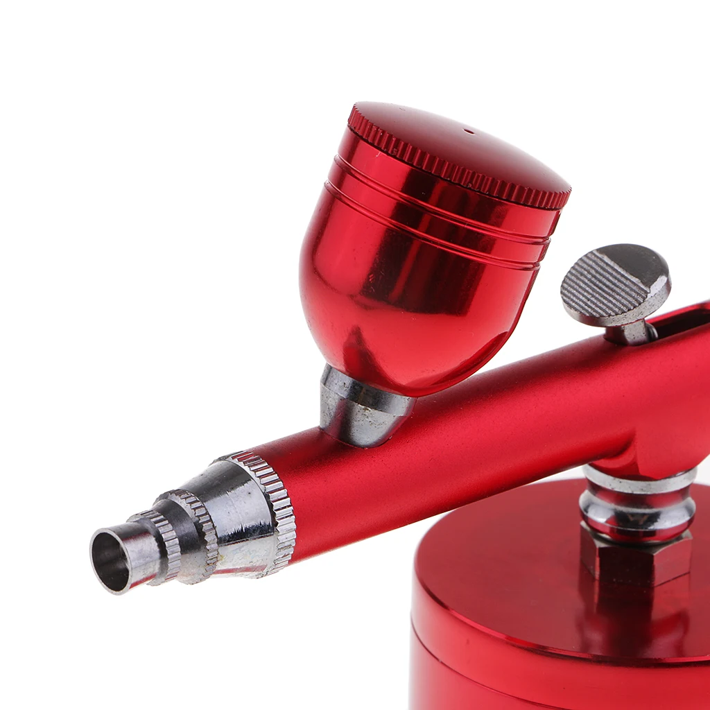 Multi-purpose Airbrush Air Compressor Kit, Dual Action 0.3mm Nozzle Paint Spray Kit Portable Air Brush Set USB Charger