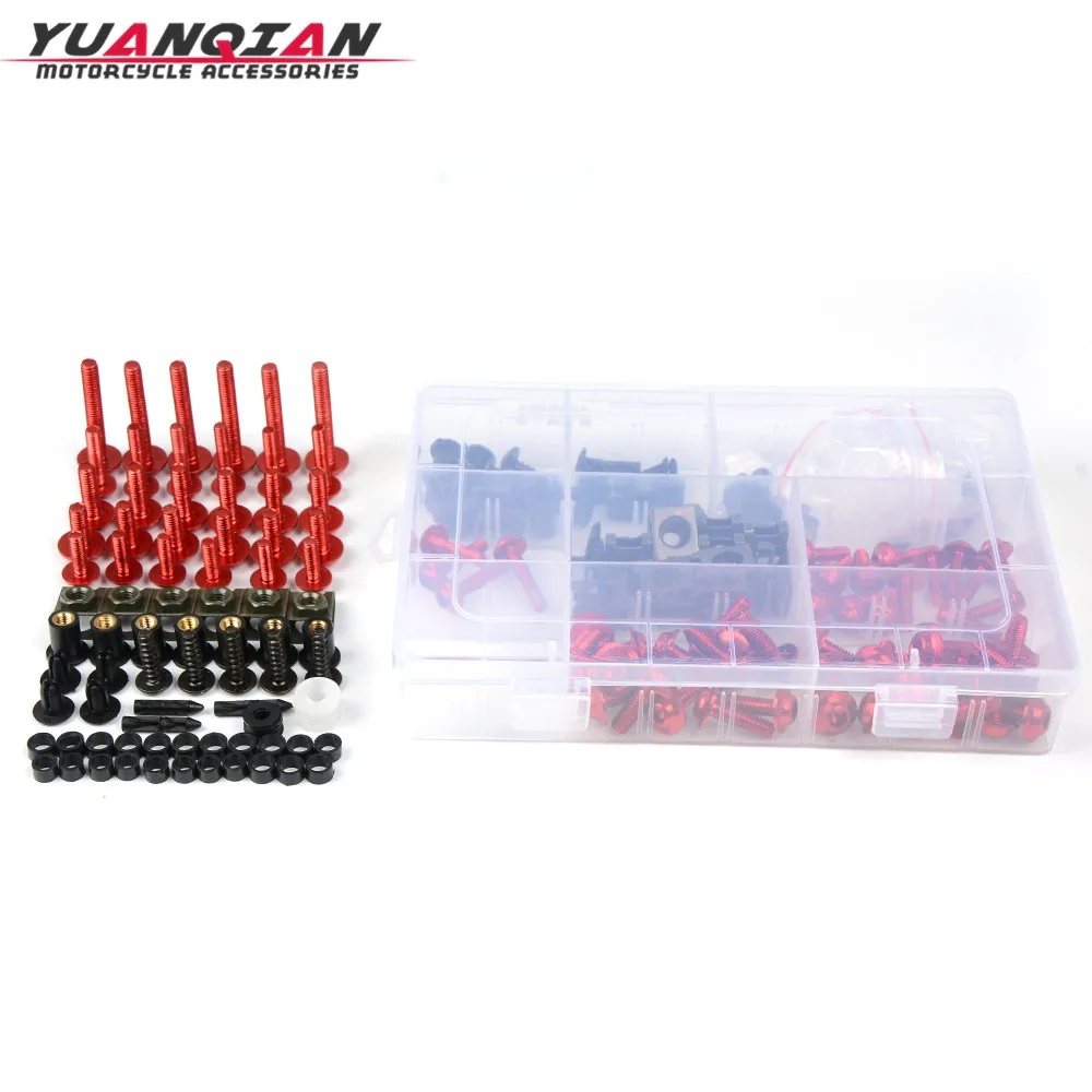 YUANQIAN Motorcycle Fairing Bolts Screw Moto Spring Bolts For Yamaha TMAX530 TMAX 500 XMAX 125 250 300 400 YZF R1 R3 R25 R6 MT