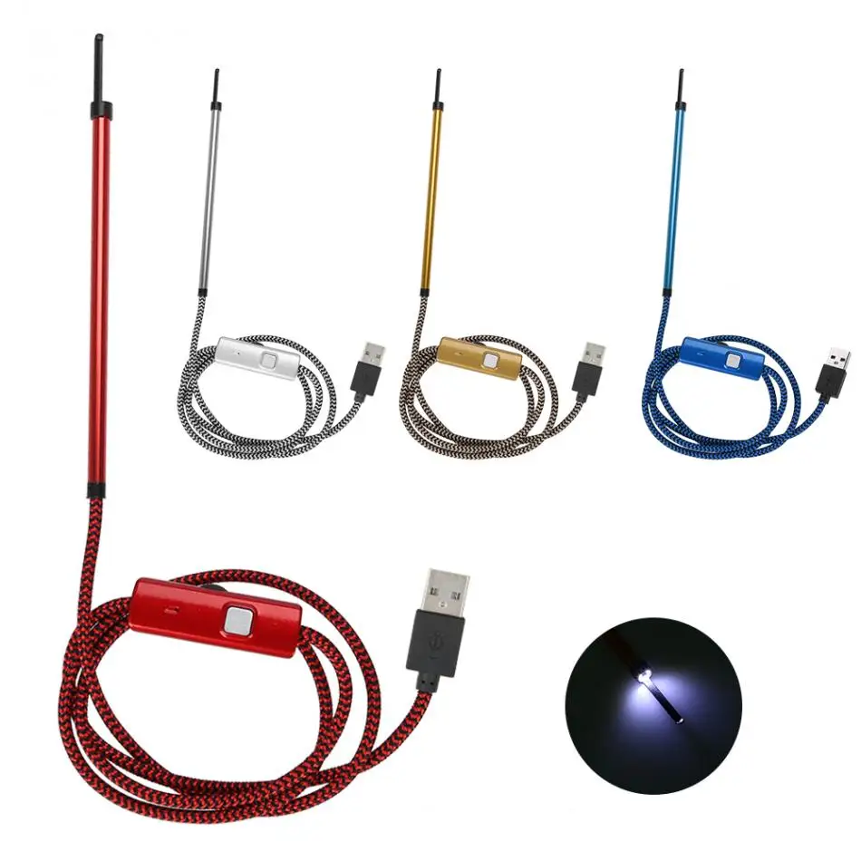 Многоцелевой USB эндоскоп для чистки ушей HD визуальный воск для удаления ушей инструмент для очистки ушей