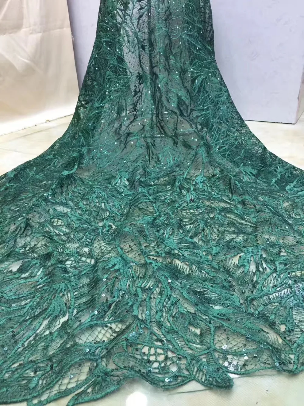 

New African Web Lace Fabric 2018 Quality Lace Material Nigerian French Thin Lace Fabric