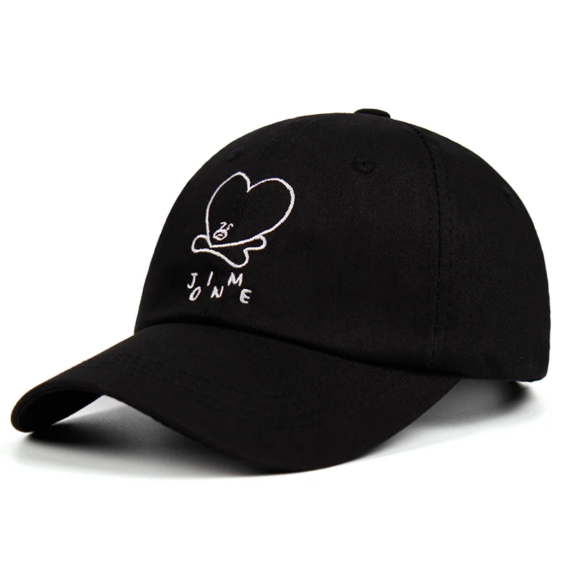 

Dad Hat TATA 100% Cotton Jim One Baseball Cap BT21 embroidery strap back embroidery Snapback Unisex
