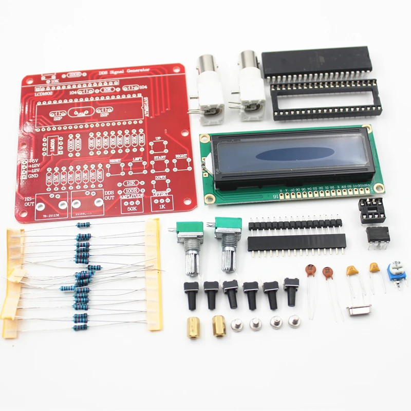 DIY наборы AVR DDS V2.0 функция генератор сигналов Модуль синус/треугольник/квадратная волна синус, квадратный, пила, rev треугольник, ЭКГ шум