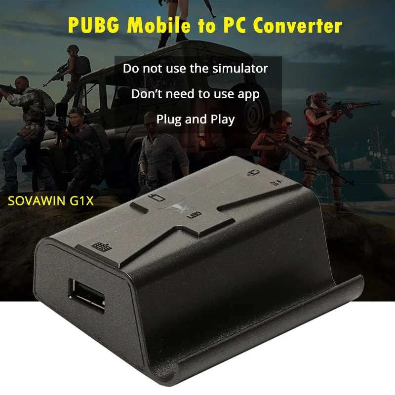 Sovawin G1X подключи и играй PUBG мобильный Геймпад контроллер игровая клавиатура мышь Android телефон к ПК конвертер адаптер для iPhone