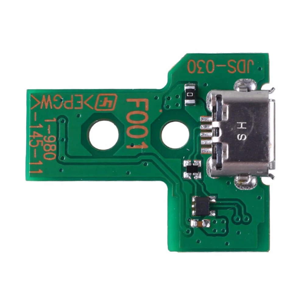 

JDS-030 Green Repair Parts Breathing Light Board Durable Charging Port Reliable Replacement 12PIN Connector For PS4 Handle