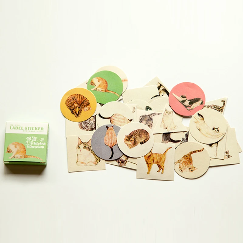 

cute Cartoon Cat's life Memo pad Stickers Posted It Kawaii Planner Scrapbooking Stationery Sticker Escolar School Supplies