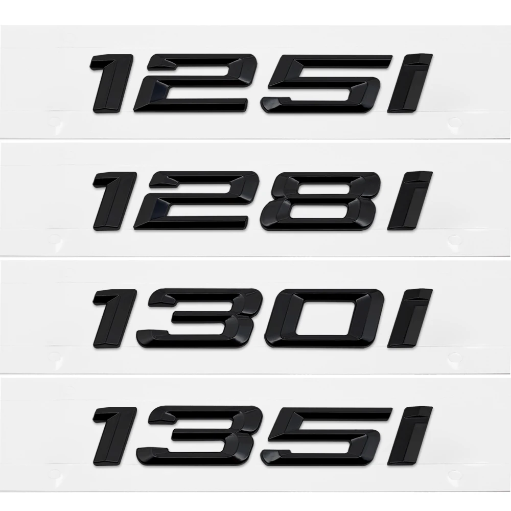 Черная наклейка для BMW 1 серии 125i 128i 130i 135i X3 E21 E93 E82 M2 M3 пластиковая Авто 3D буква
