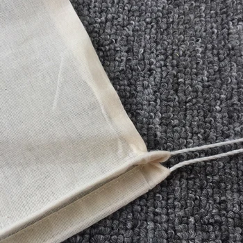 

10pcs/lot 8/10/13/20/30/40cm all sizes cotton/sack/gunny/cloth drawstring bags, Gunny, water boil bag milk coffee filter