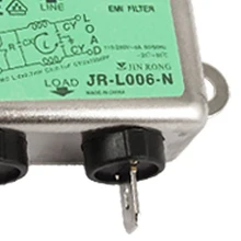 WSFS горячий припой Луг Терминал 6A 115/250VAC электросети EMI фильтр