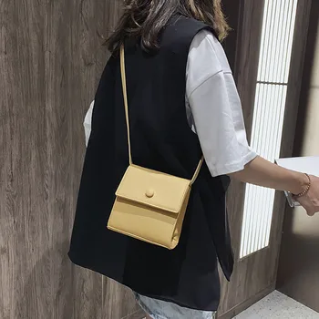 

Fashion Simple Small Square Bag Women's Designer Handbag 2019 High-quality PU Leather Chain Mobile Phone Shoulder bags May21