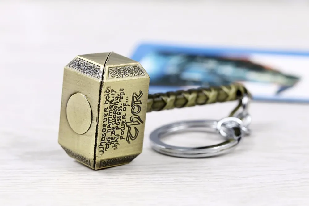 Thor Hammer брелок Мстители Mjolnir фигурка металлический брелок подвеска брелок chaviro 2 цвета Прямая поставка