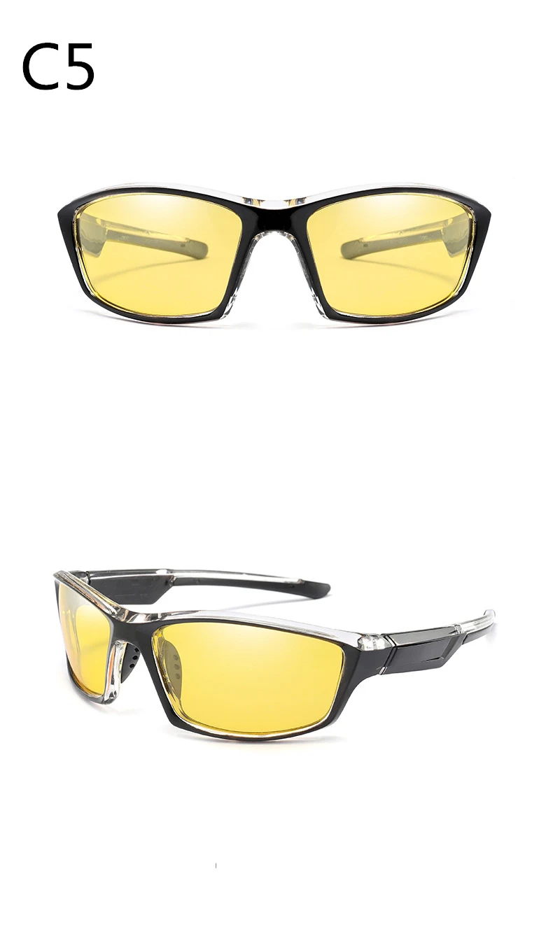2019 new polarized men's sunglasses UV400 anti-radiation square frame ladies sunglasses fashion brand sports driving sunglasses (5)