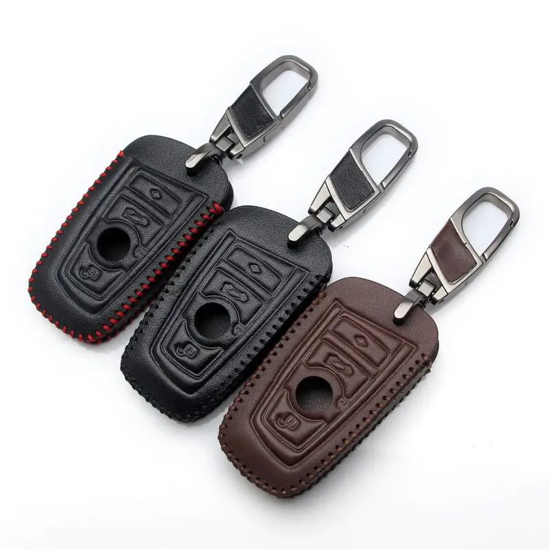 Suitable for BMW 5 Series 525li3 320li7 Car Key Bag Set First Layer Leather cover key YS001 | Автомобили и мотоциклы