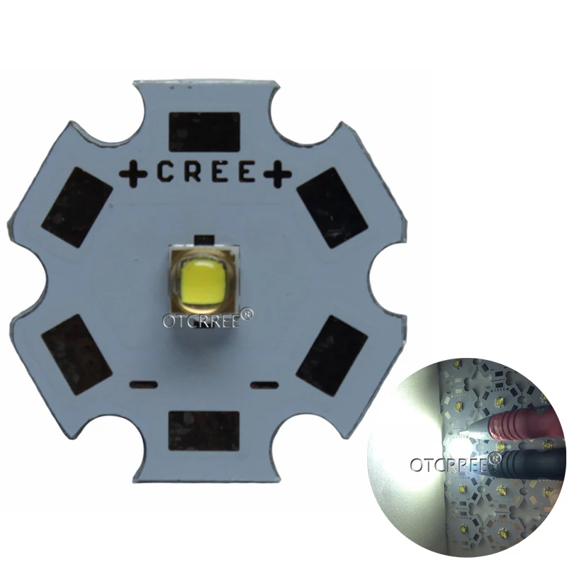 20mm estrela pcb em vez do led cree xpg