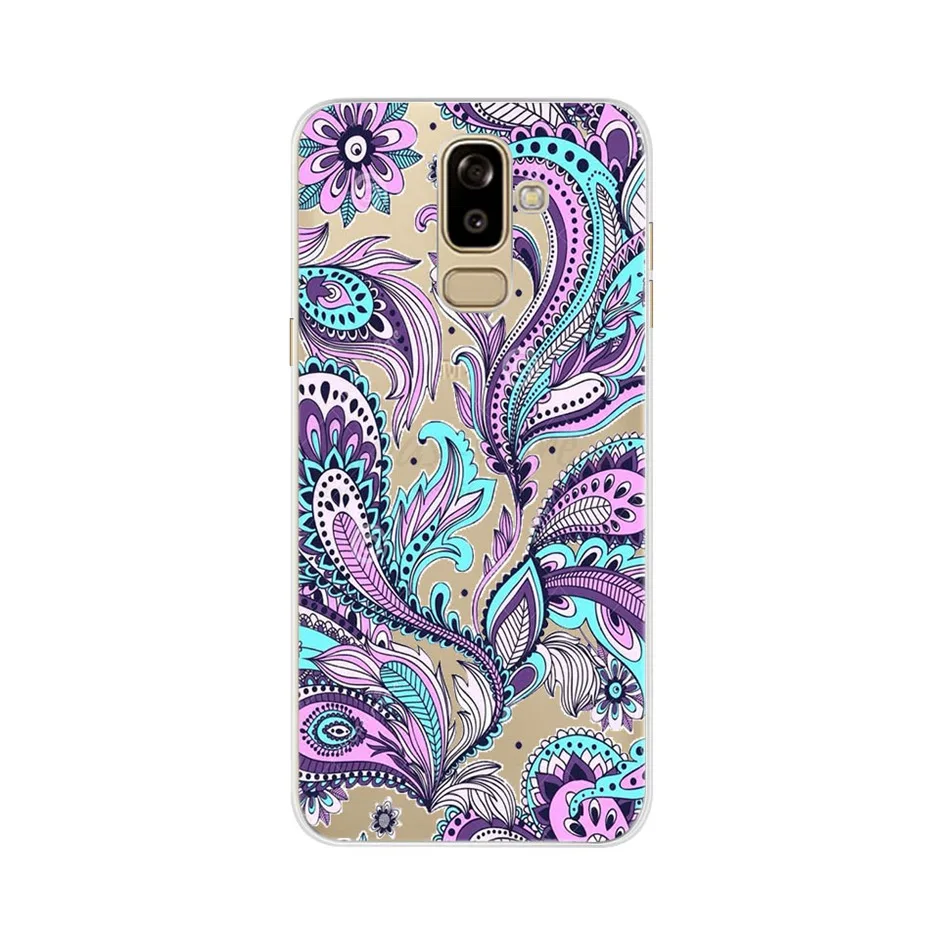 Лаванда Чехол для samsung Galaxy J8 чехол Крышка j810 j810f sm-j810f 3D Силиконовая задняя крышка ТПУ Fundas для samsung J8 чехол для телефона - Цвет: Лаванда
