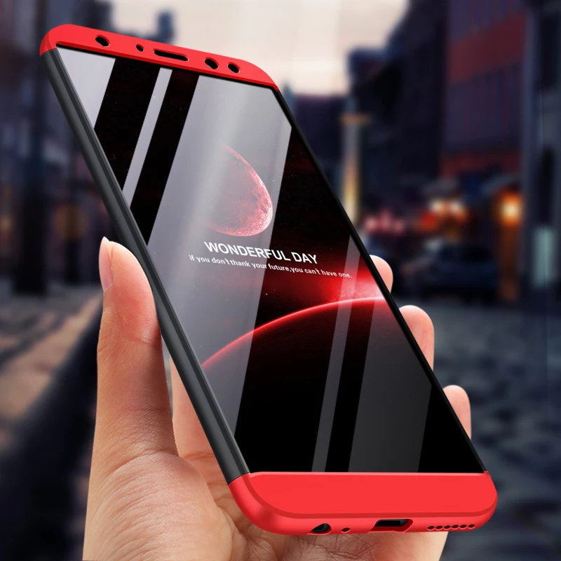 

GKK 3 in 1 for Huawei Mate 10 Lite Case Shockproof 360 Full Protection Matte Hard PC for Huawei Nova 2i Honor 9i Cover Fundas