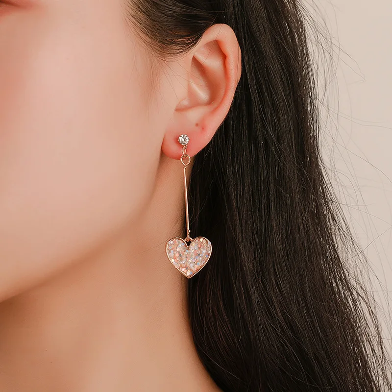 

2019 Cute Romantic Lovely Clear Stone Flower Convenient Simple Earrings Gold Colorfull Cubic Zirconia For Women Party best gift