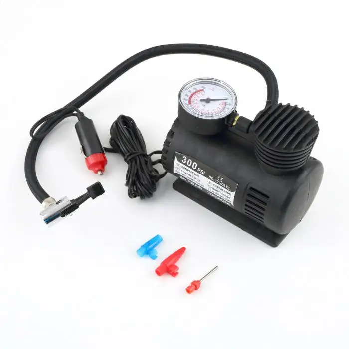 Compressor de ar do Carro Novo Portátil Auto Pneu Infaltor Bomba 300 Psi Elétrico 12 v 2 Bomba inflável