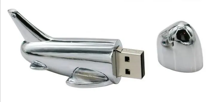 

New !! Free Laser Logo Free Quick Ship ,Customized USB Airplane Shape Capacity 1G-256G