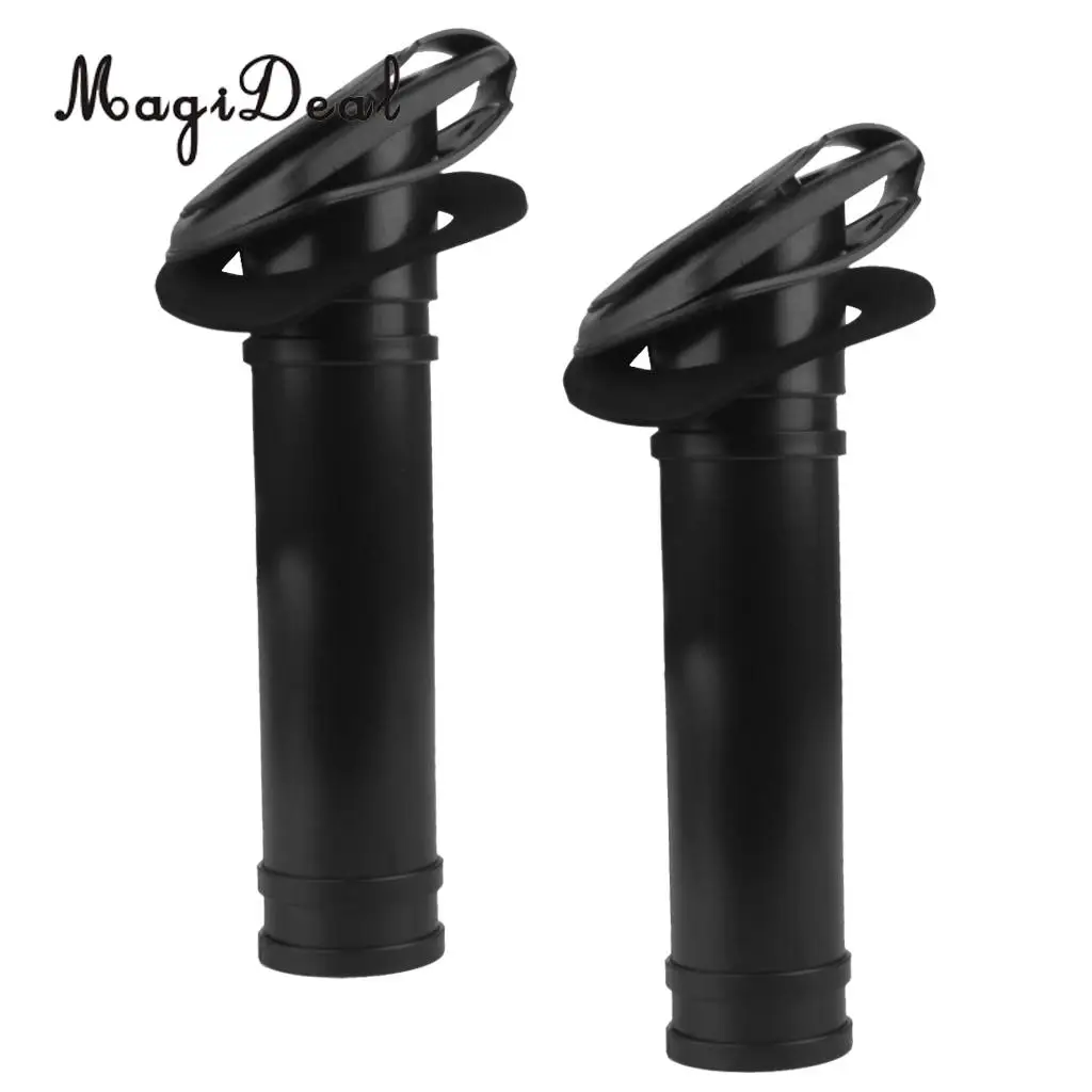 MagiDeal Durable 2 Pieces Nylon Flush Mount Kayak Boat Fishing Rod Holder with Cap Gasket for Rafting Flatable Boat Accessories