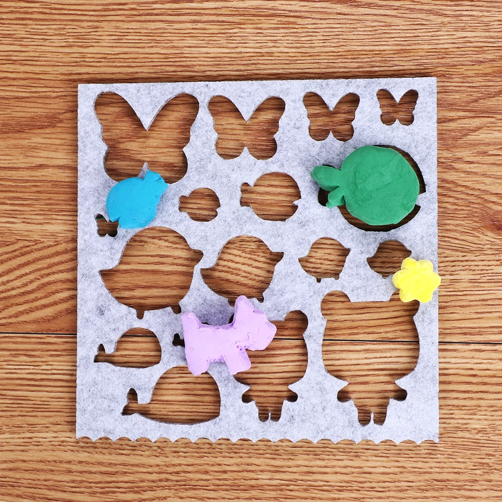 

7pcs/set DIY Handicraft Needle Felting Wool Felt Mould Practical Applique Applique Molds Shaping Kit Pattern Felt DIY Package
