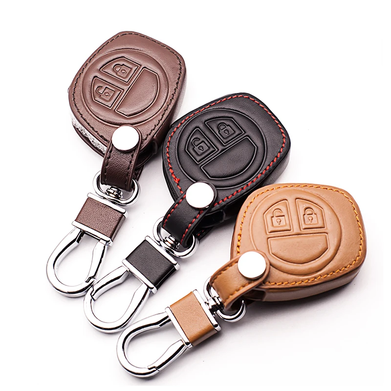 Car Leather Key Case For Suzuki SX4 Swift Grand Vitara Liana Key Cover