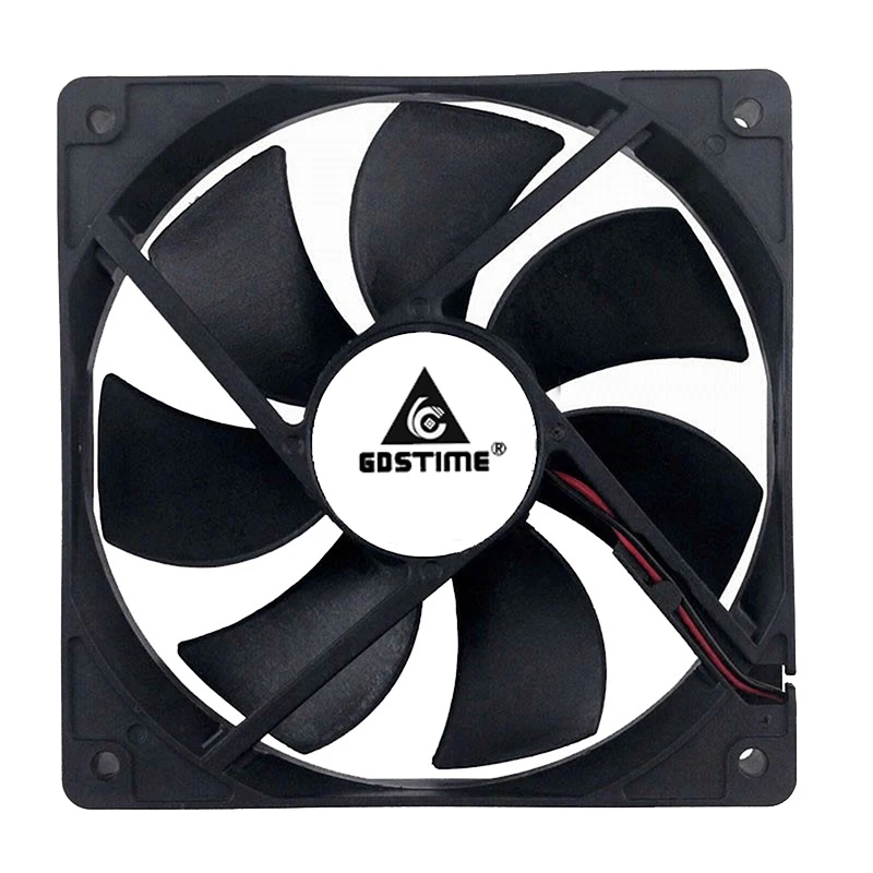 Gdstime 12025 5 V 12 V 24 V 48 V PC CPU وحدة معالجة خارجية للحاسوب مروحة 120x120x25 مللي متر 2PIN 3PIN 12 سنتيمتر محمول GPU 120 مللي متر DC التبريد مروحة الكرة/كم