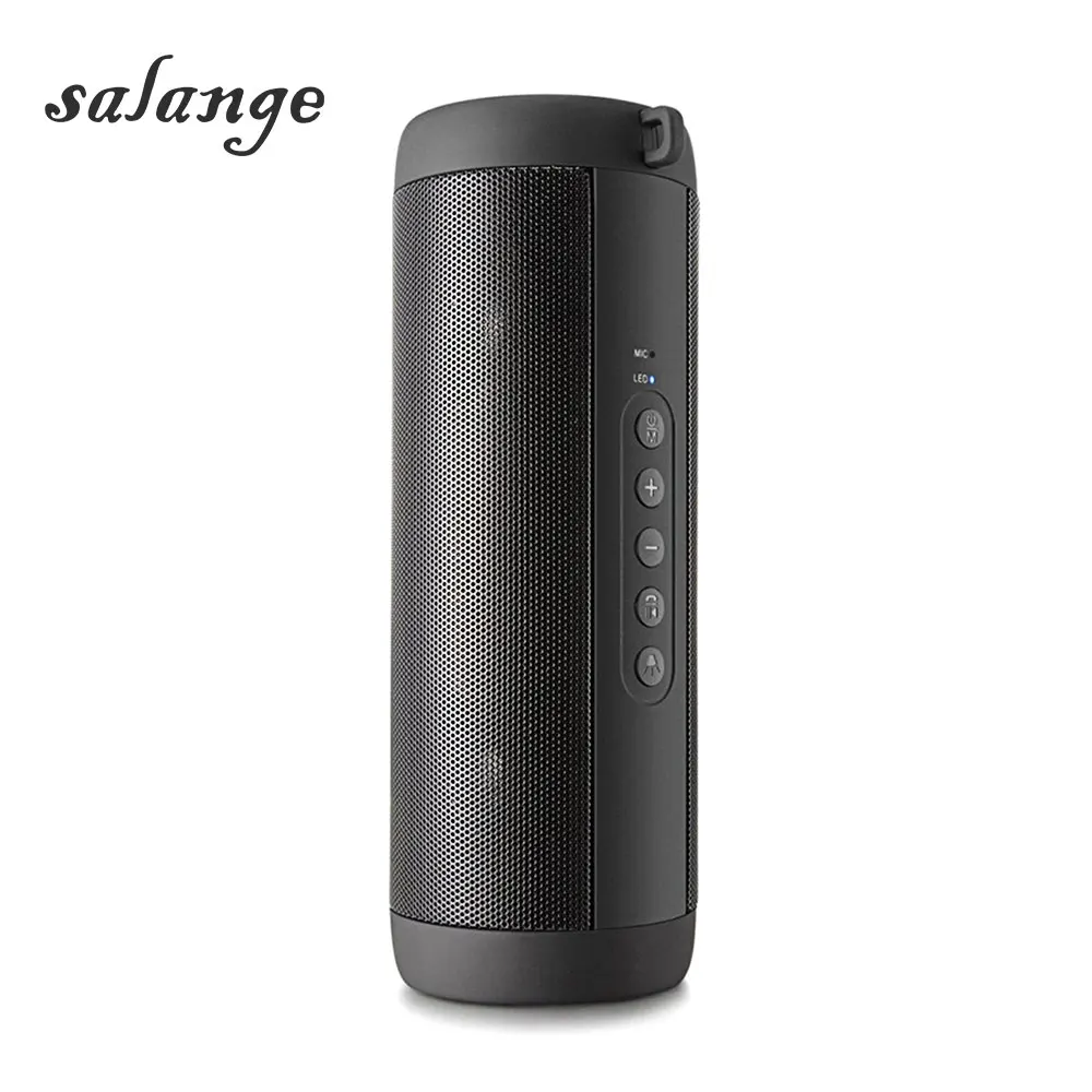 

T2 Portable Bass Bluetooth Speaker Waterproof Wireless Column Loudspeaker Outdoor LED Support TF Card FM Radio Aux Input